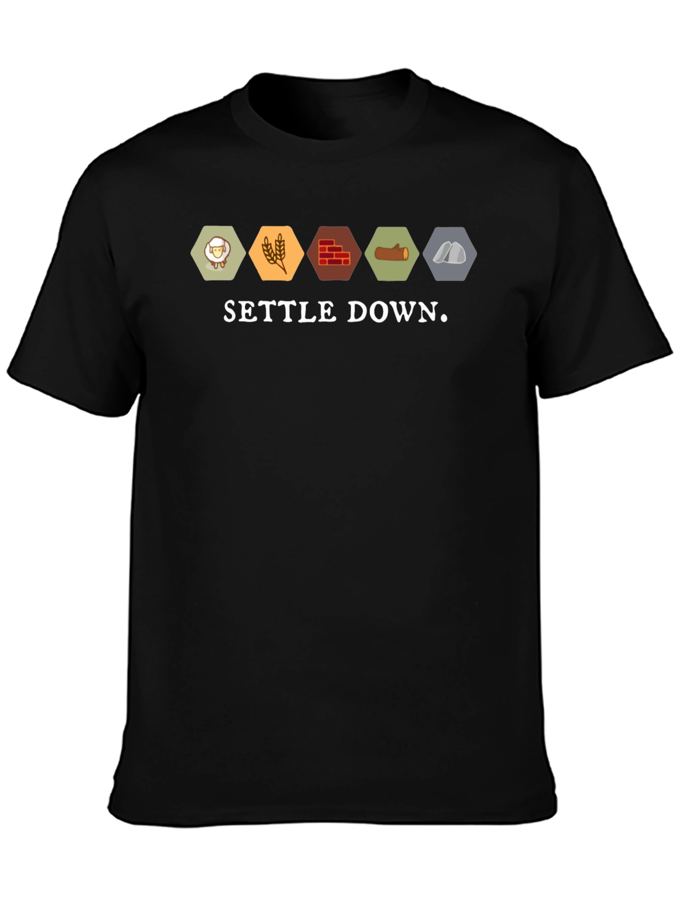 Settle Down Catan T-Shirt Board Game Tee