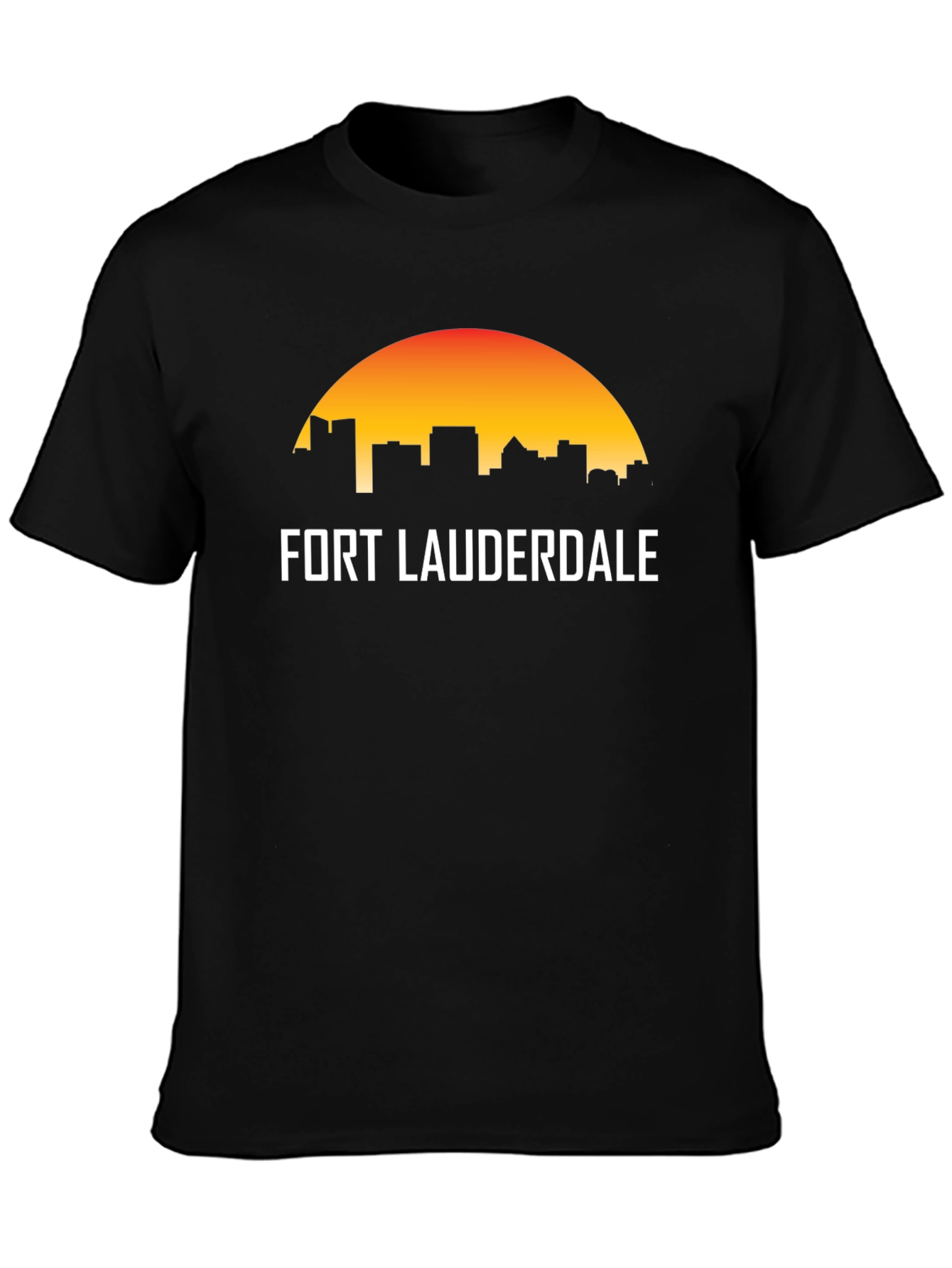 Fort Lauderdale Skyline Graphic T-Shirt