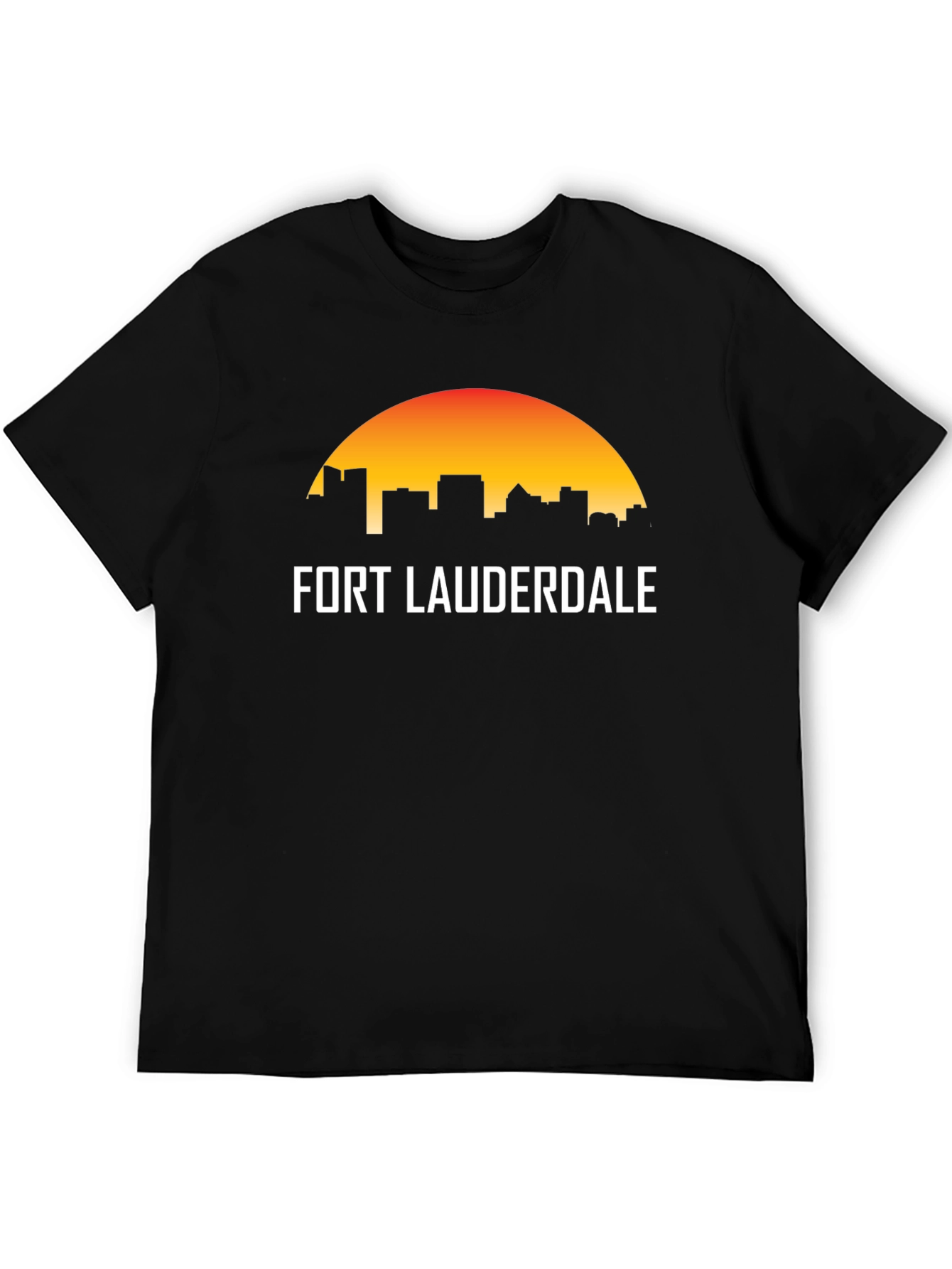 Fort Lauderdale Skyline Graphic T-Shirt