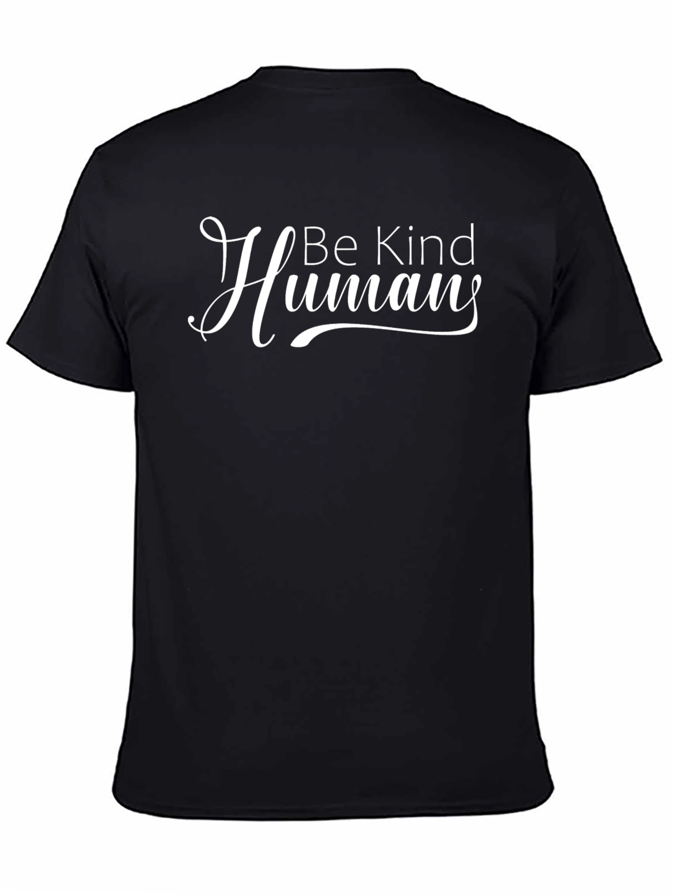 Be Kind Human T-Shirt - Soft Black Tee
