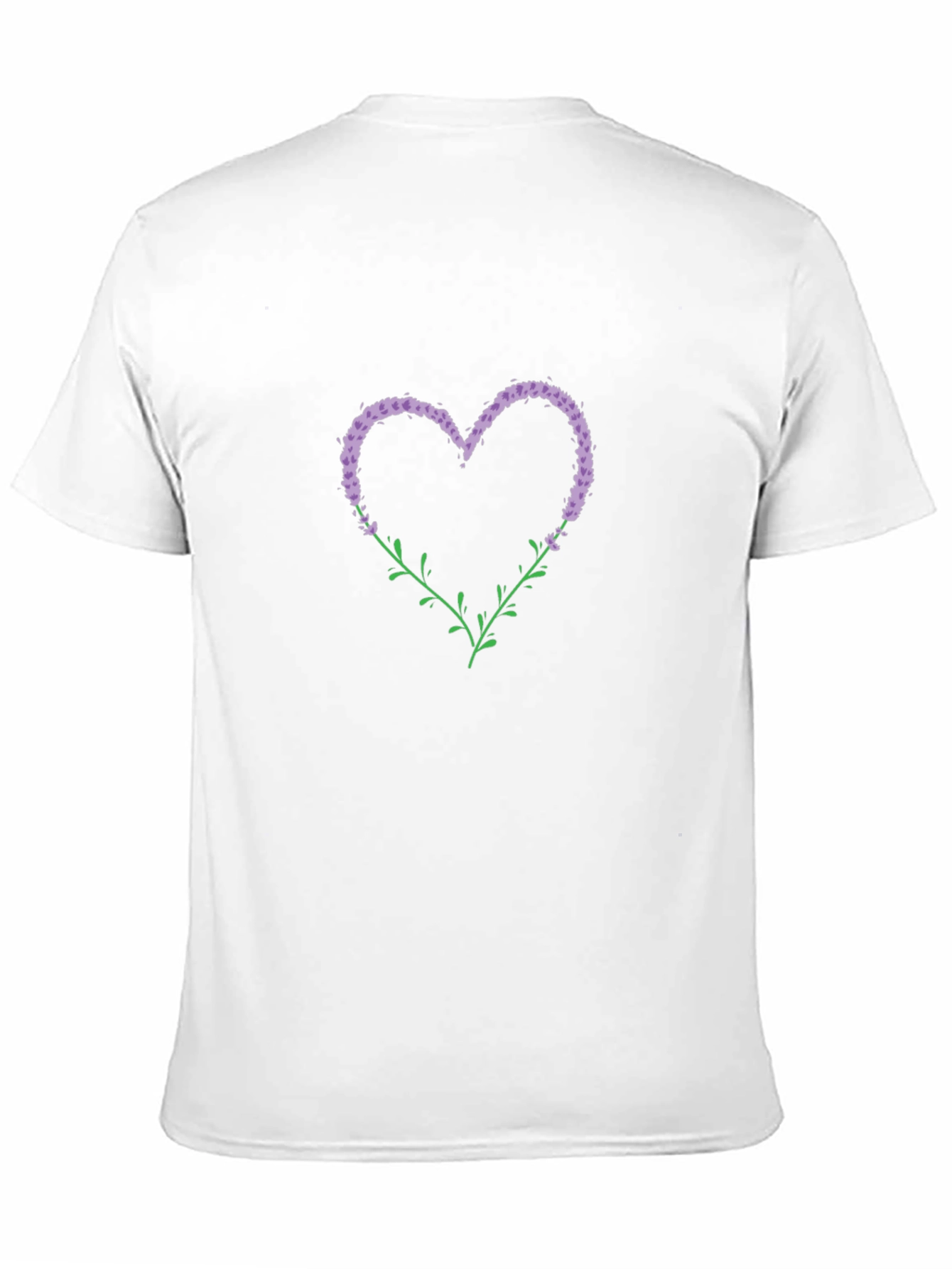 Floral Heart Graphic Tee - Black