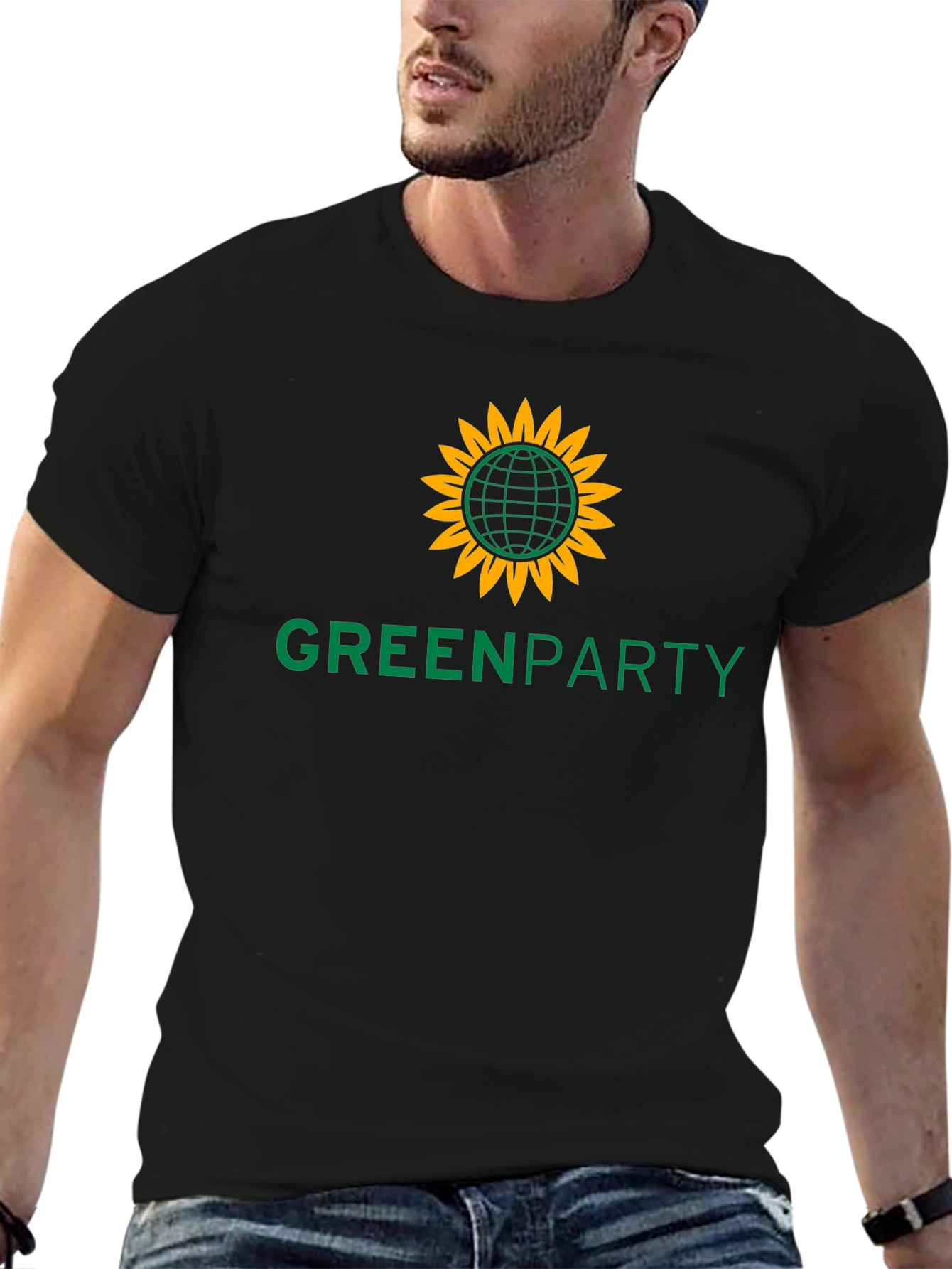 Green Party Graphic T-Shirt - Organic Cotton Blend
