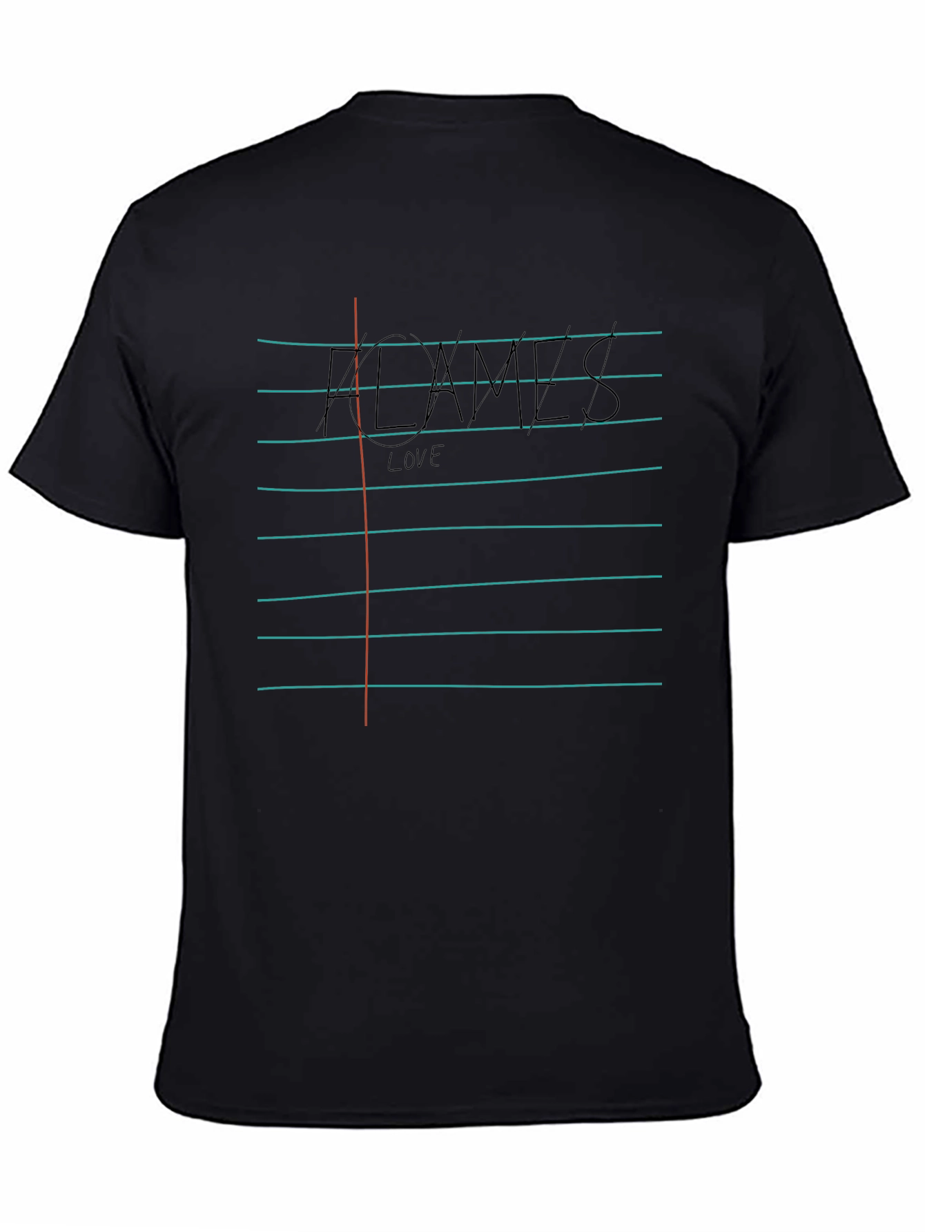Kcxmvs Love Tee - Notebook Style Print