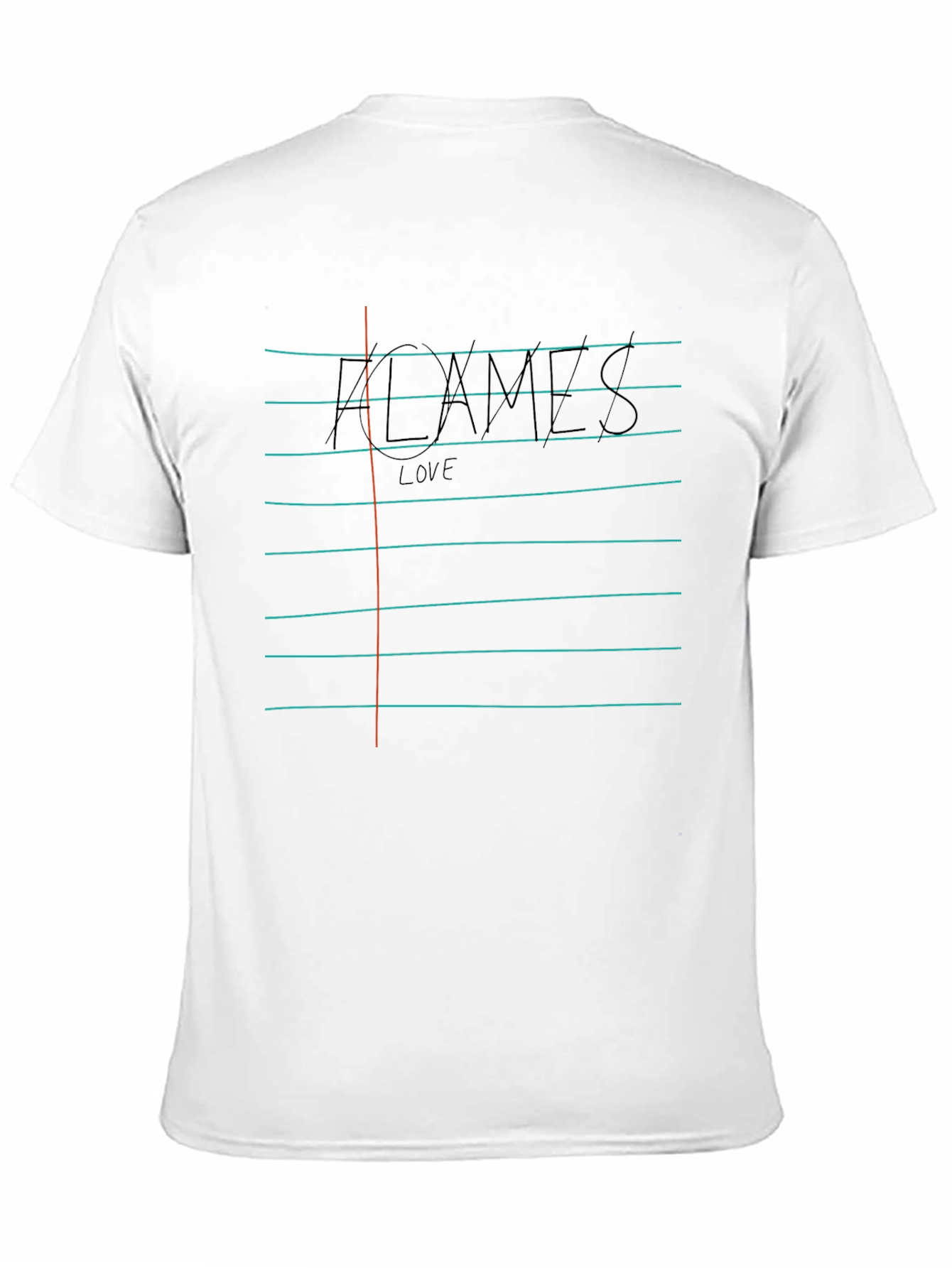 Kcxmvs Love Tee - Notebook Style Print
