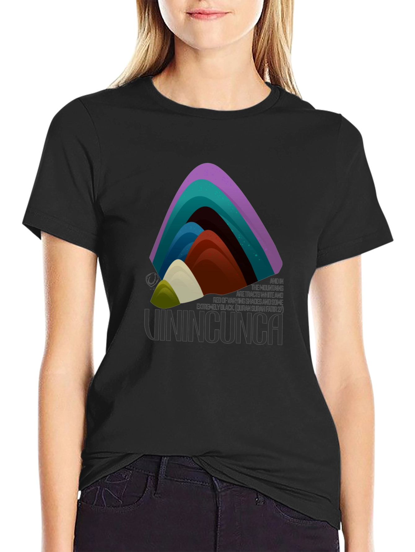 Rainbow Mountain Graphic Tee - Vinincunca Shirt