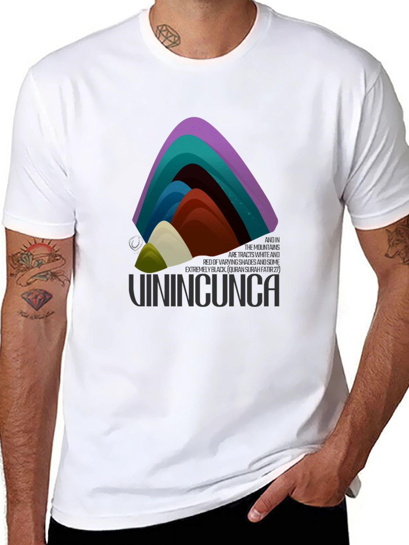 Rainbow Mountain Graphic Tee - Vinincunca Shirt