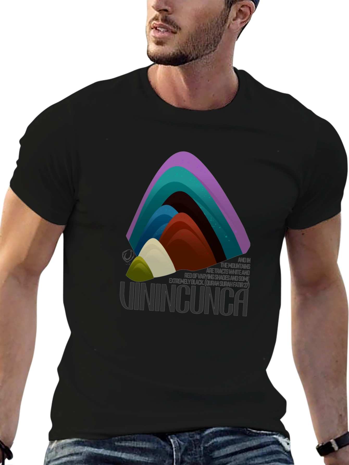 Rainbow Mountain Graphic Tee - Vinincunca Shirt