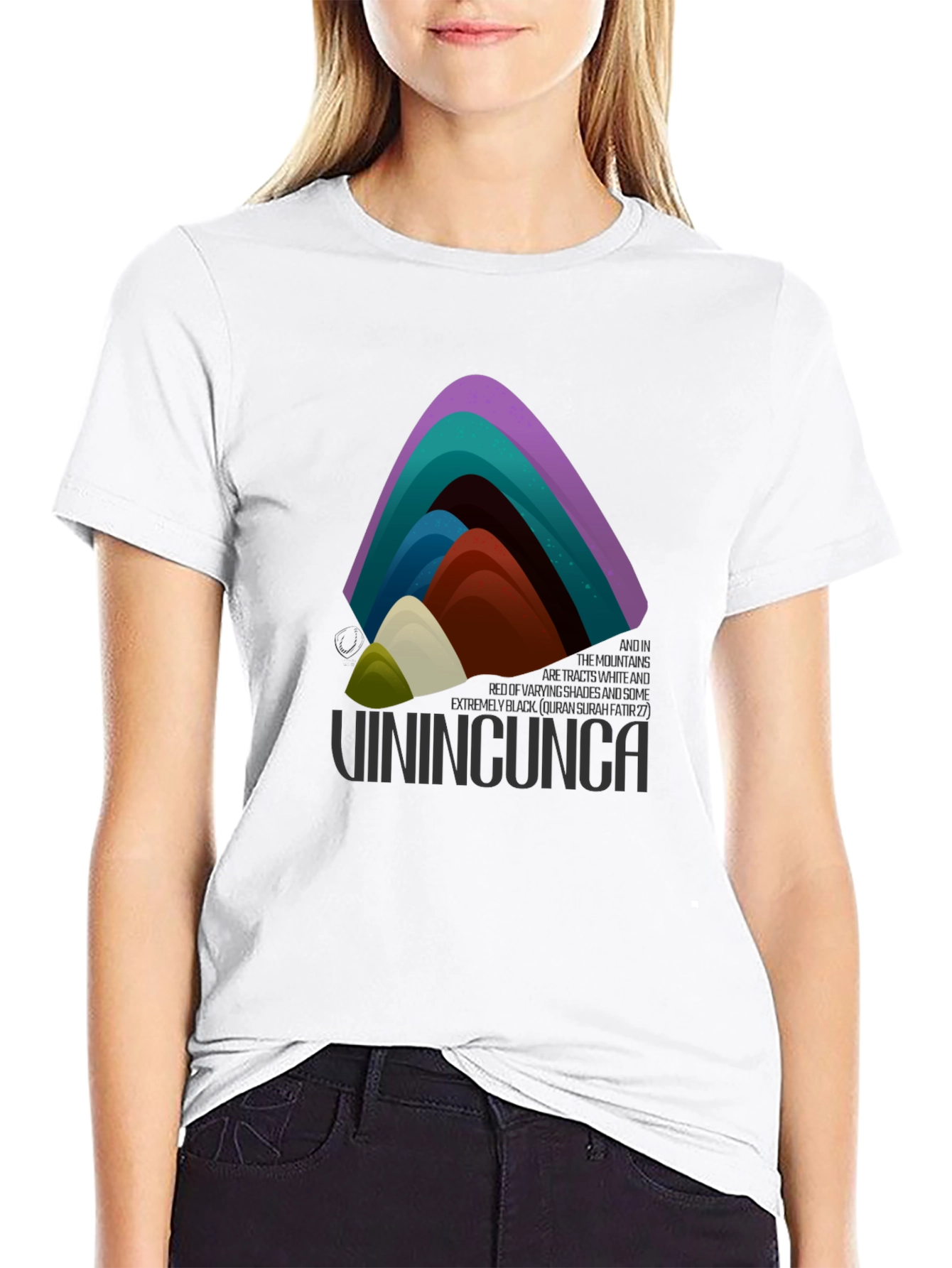 Rainbow Mountain Graphic Tee - Vinincunca Shirt