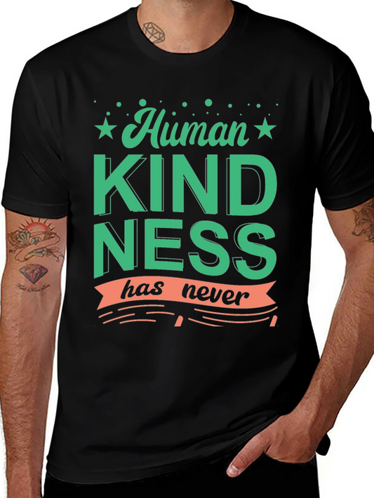 Human Kindness Graphic T-Shirt - Black