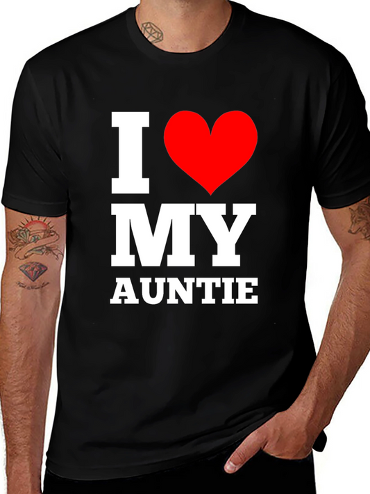 I Love My Auntie T-Shirt - Black