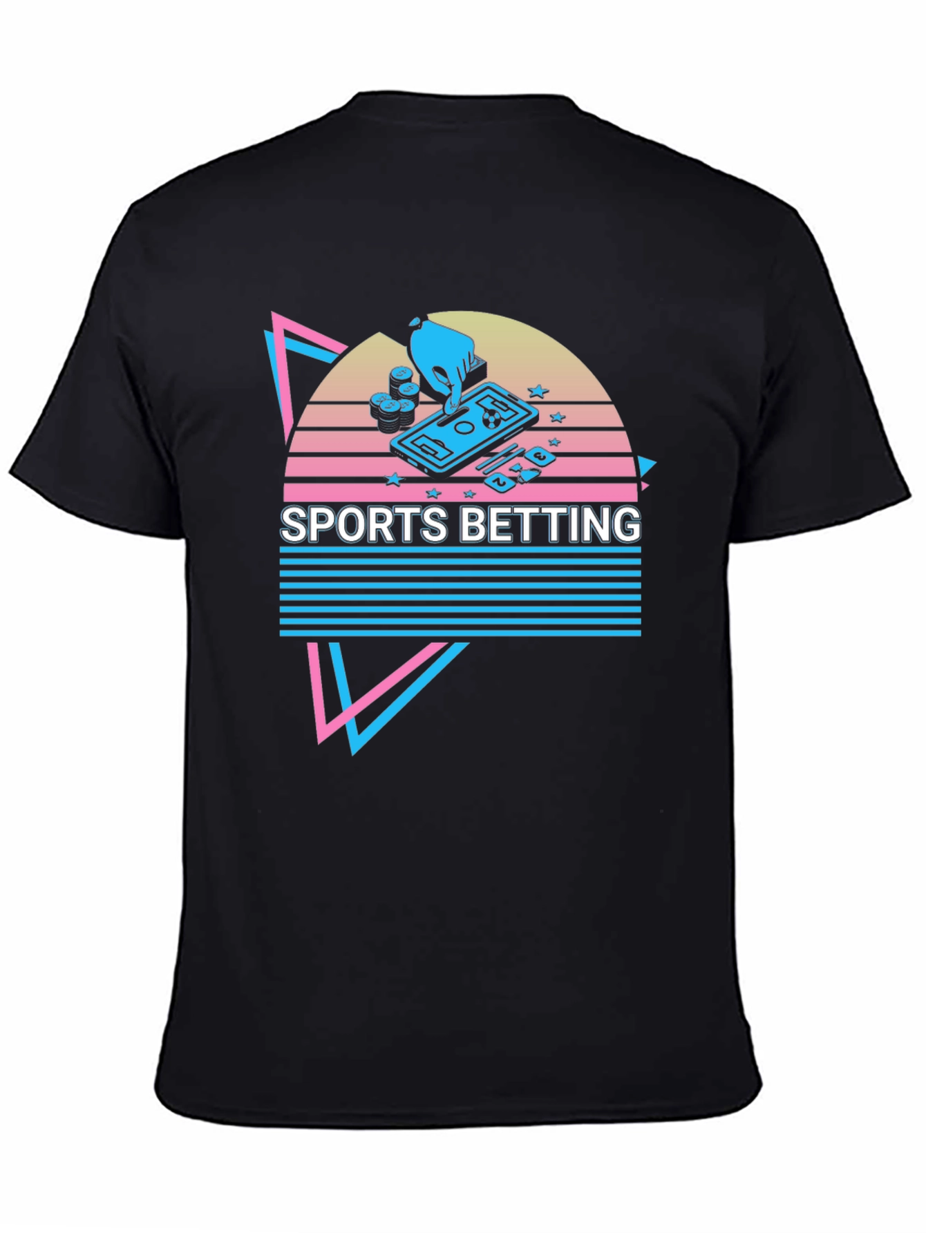 Sports Betting Graphic T-Shirt - Black Tee