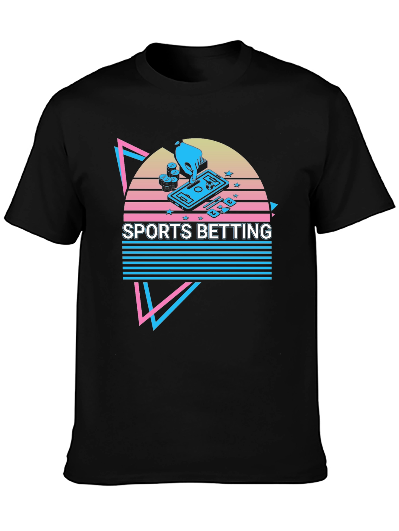 Sports Betting Graphic T-Shirt - Black Tee