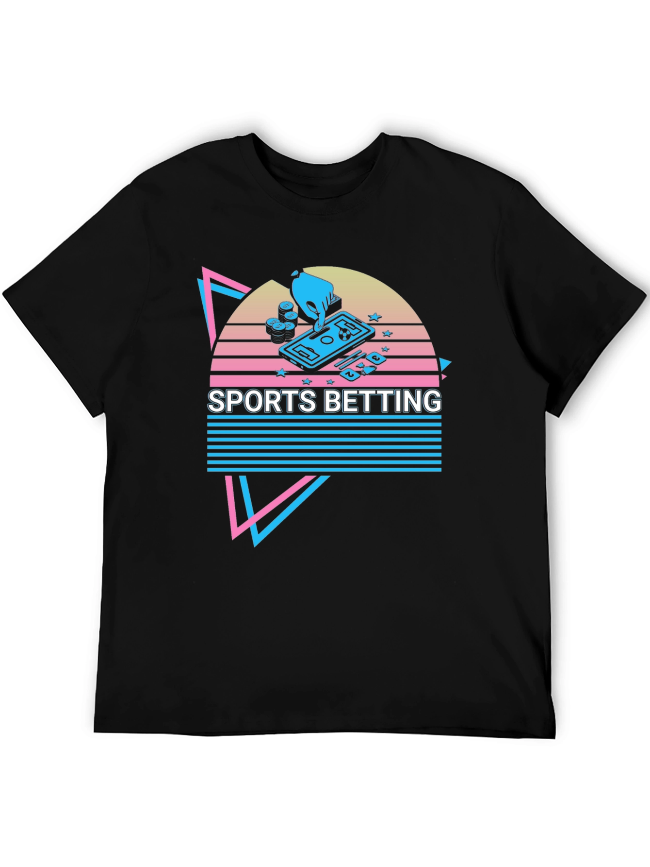 Sports Betting Graphic T-Shirt - Black Tee