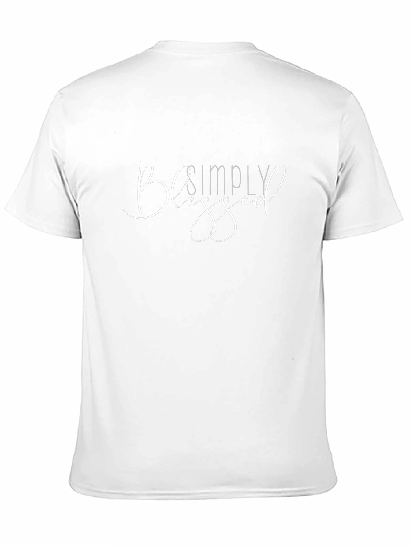 Simply Blessed Graphic Tee - Casual Black T-Shirt