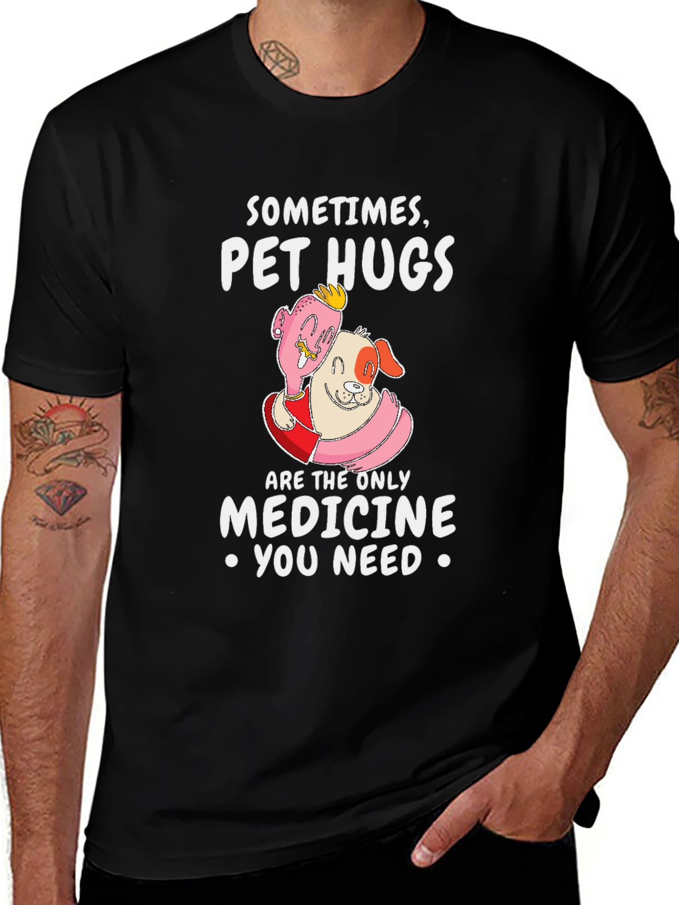 Pet Hugs Medicine T-Shirt - Unisex Comfort Fit