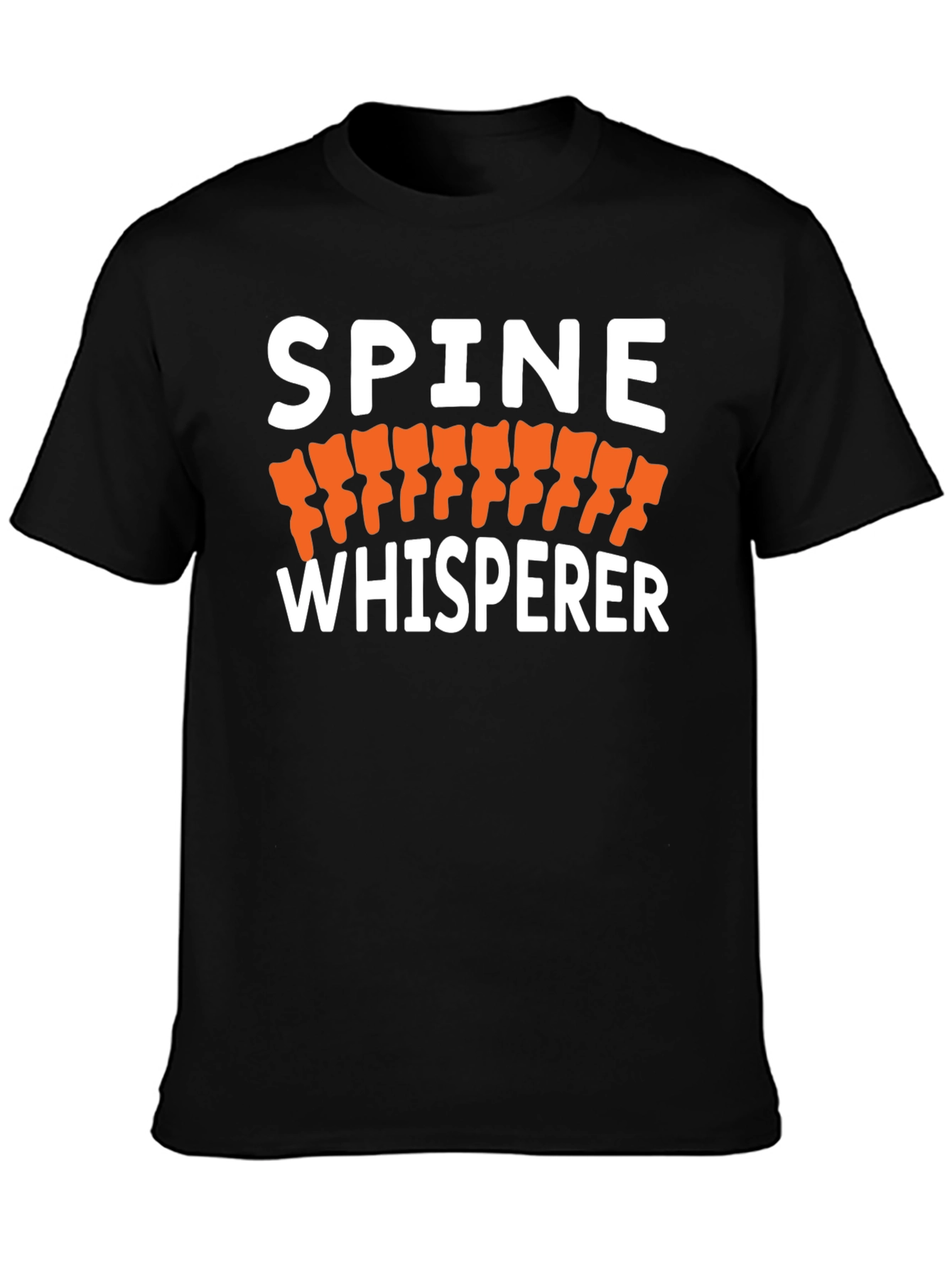 Spine Whisperer Black Graphic T-Shirt