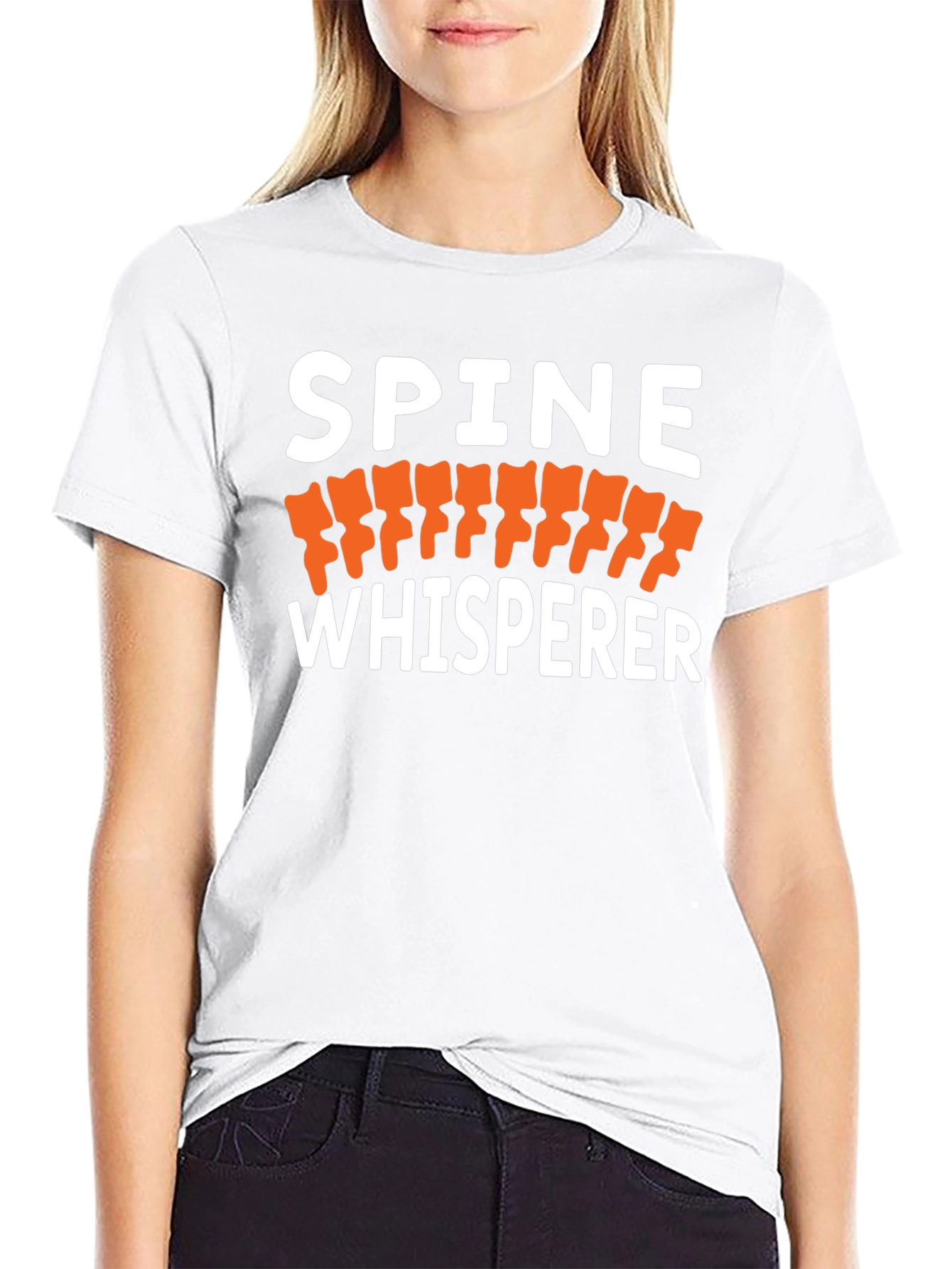 Spine Whisperer Black Graphic T-Shirt