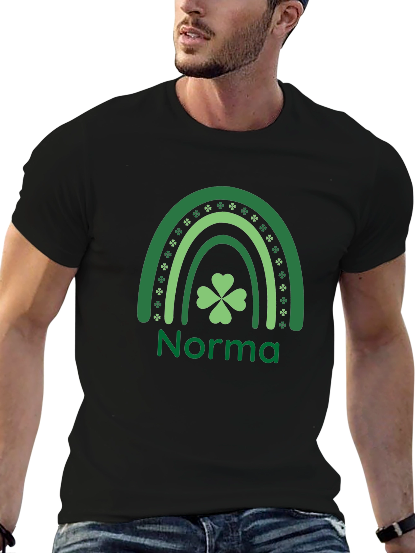 Norma Shamrock Rainbow St. Patricks Day T-Shirt
