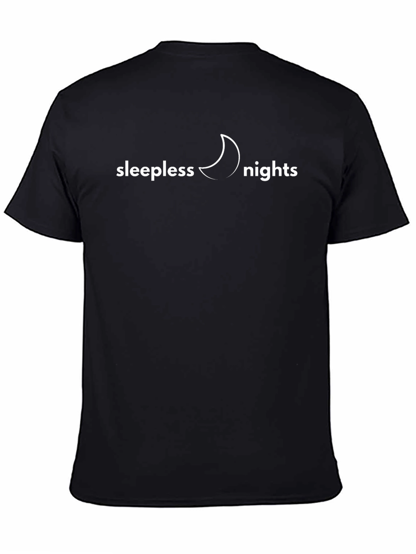 Sleepless Nights Graphic T-Shirt - Black