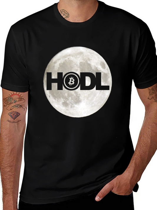 HODL Bitcoin Moon T-Shirt - Crypto Investor Tee