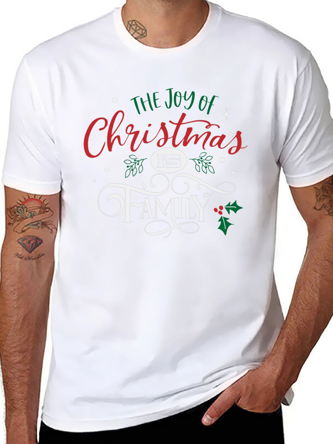 Joy of Christmas Family Holiday T-Shirt