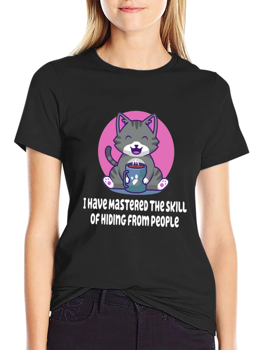 Hiding Cat Graphic Tee