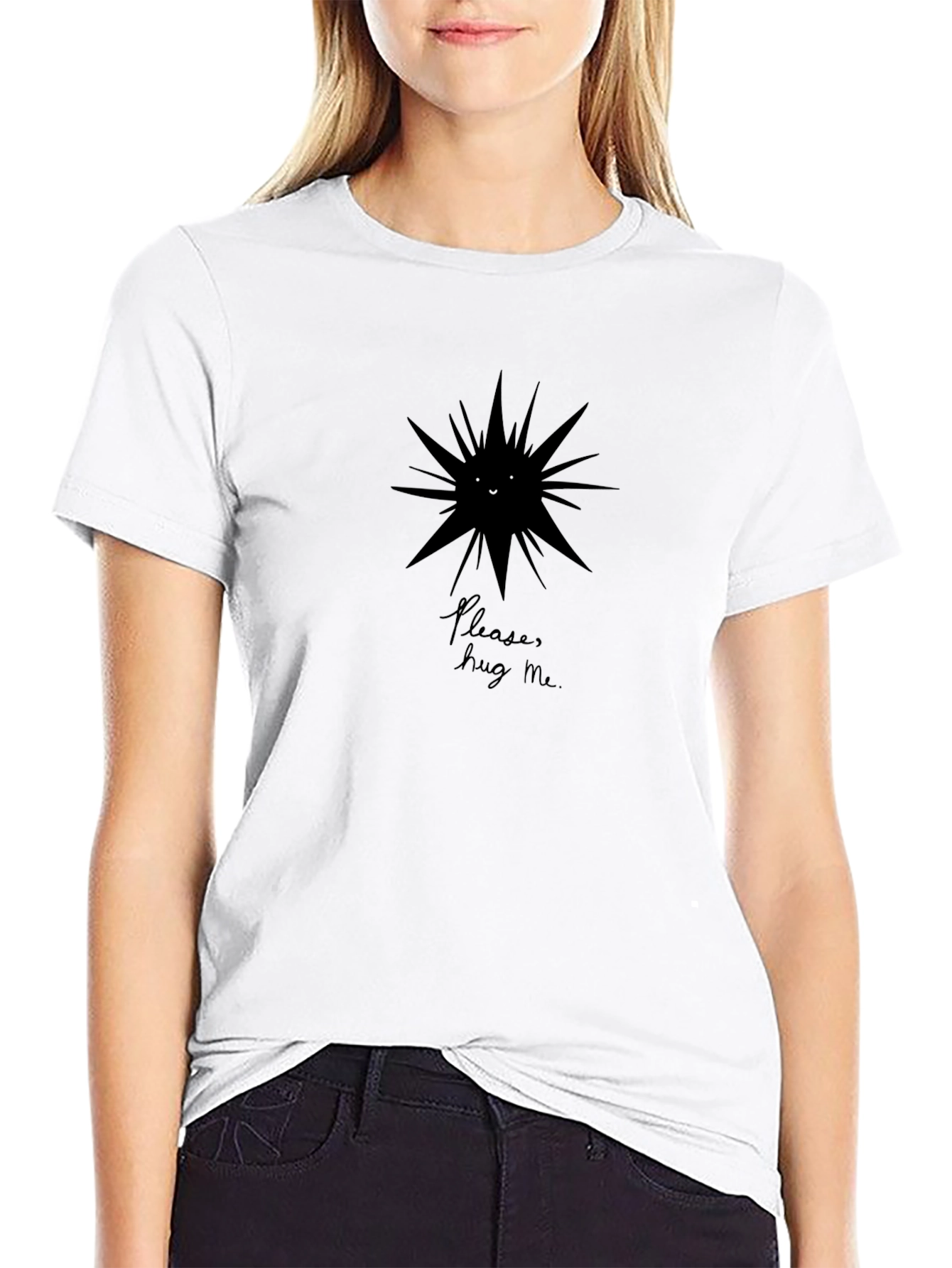 Please Hug Me T-Shirt - Soft Cotton Graphic Tee