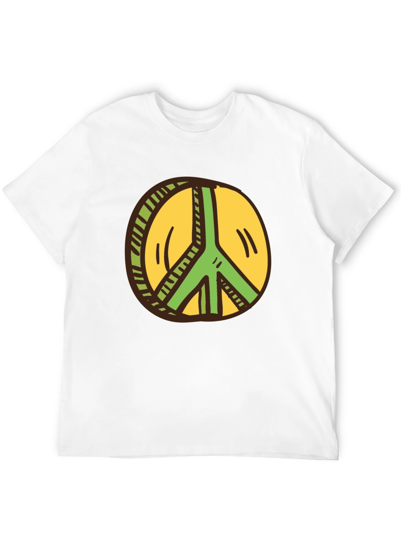 Peace Sign Graphic Tee - Black
