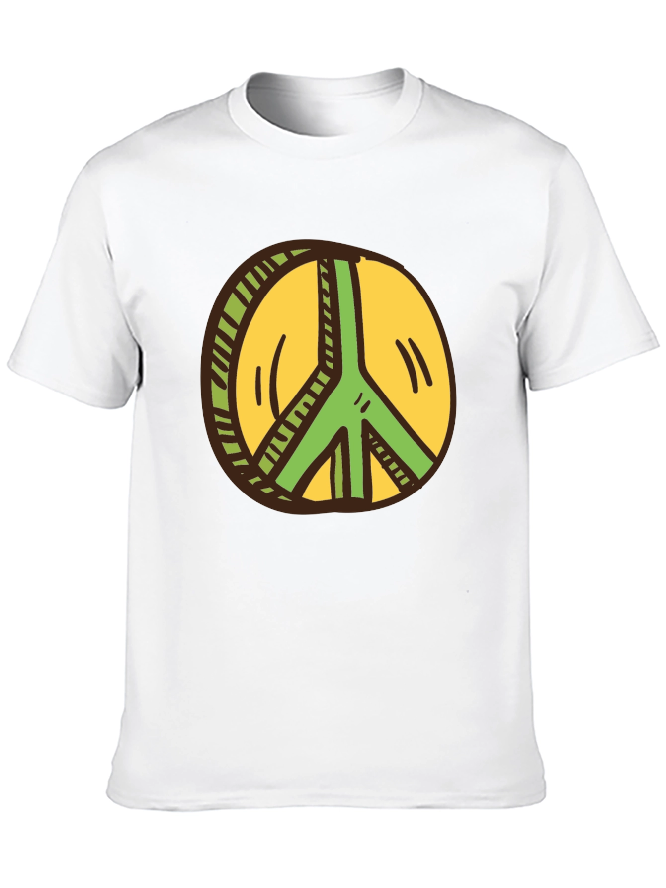 Peace Sign Graphic Tee - Black