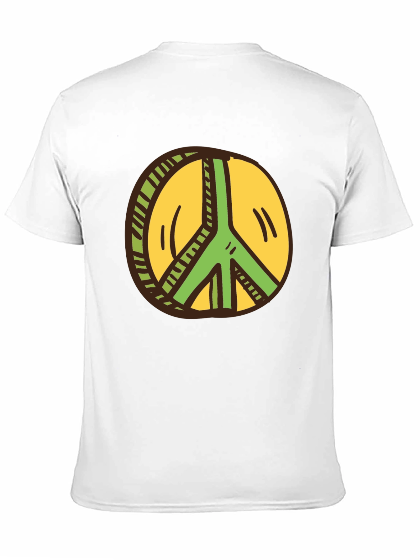 Peace Sign Graphic Tee - Black