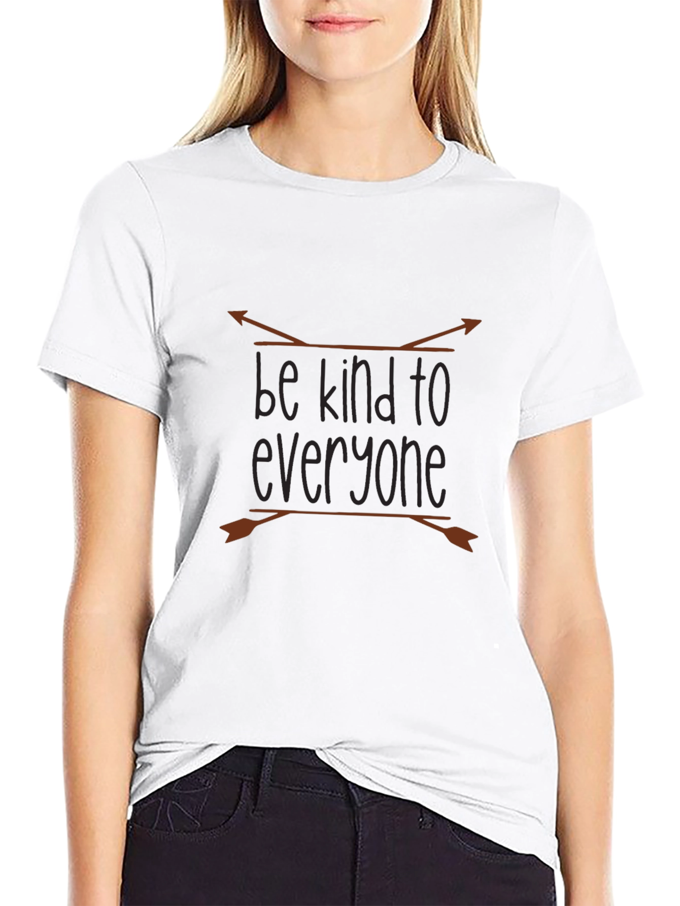 Be Kind to Everyone Black Graphic Tee