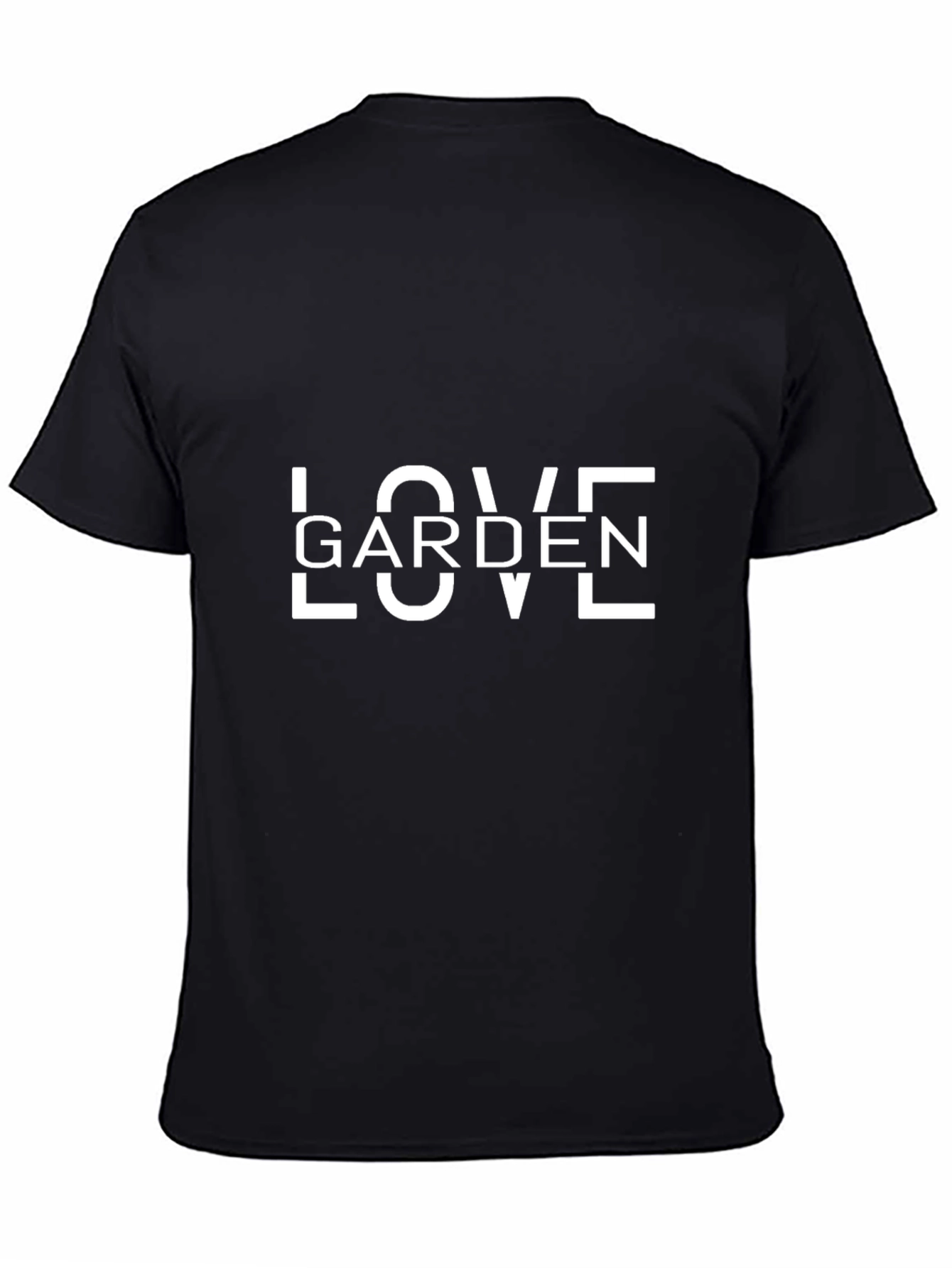 Love Garden Graphic Tee - Black Cotton Casual T-Shirt