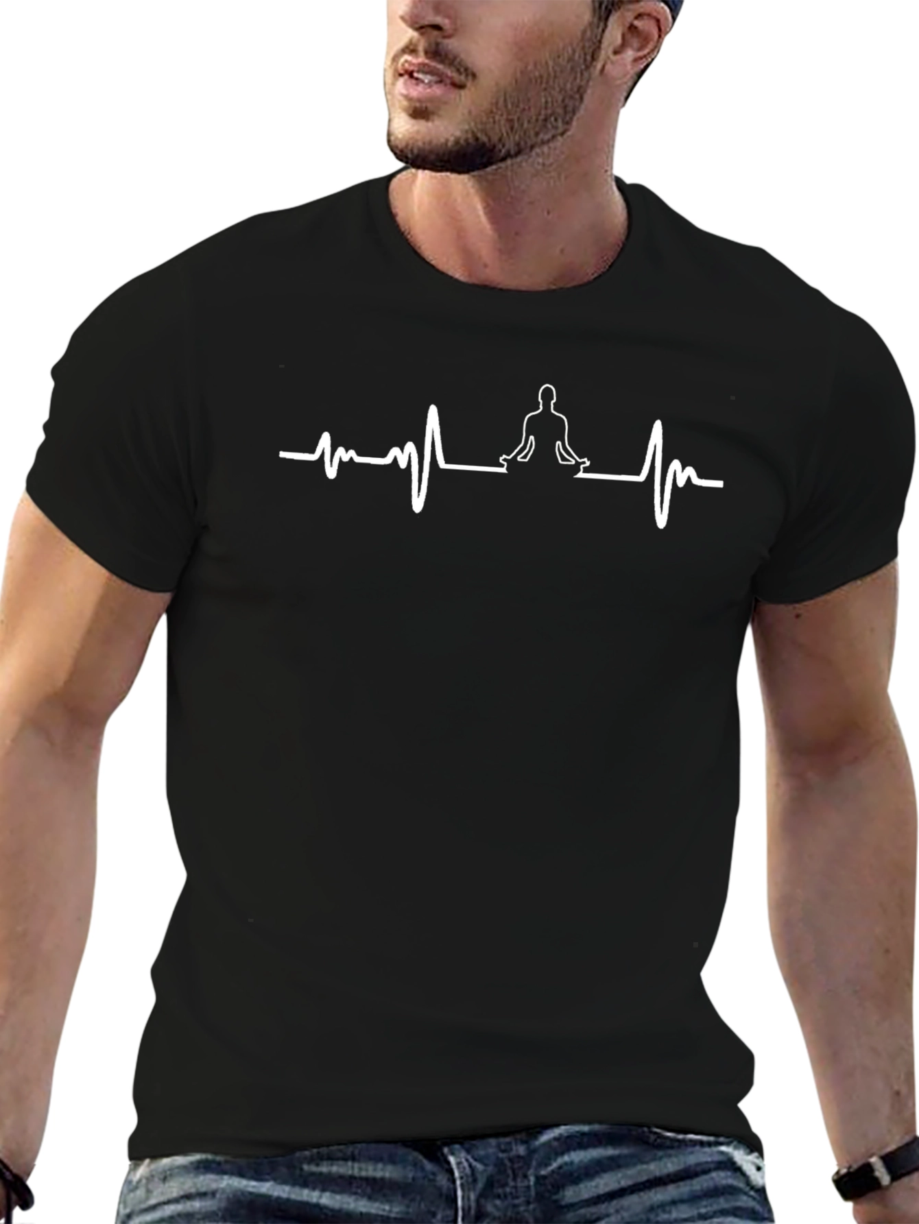 Yoga Heartbeat Tee - Meditate in Style