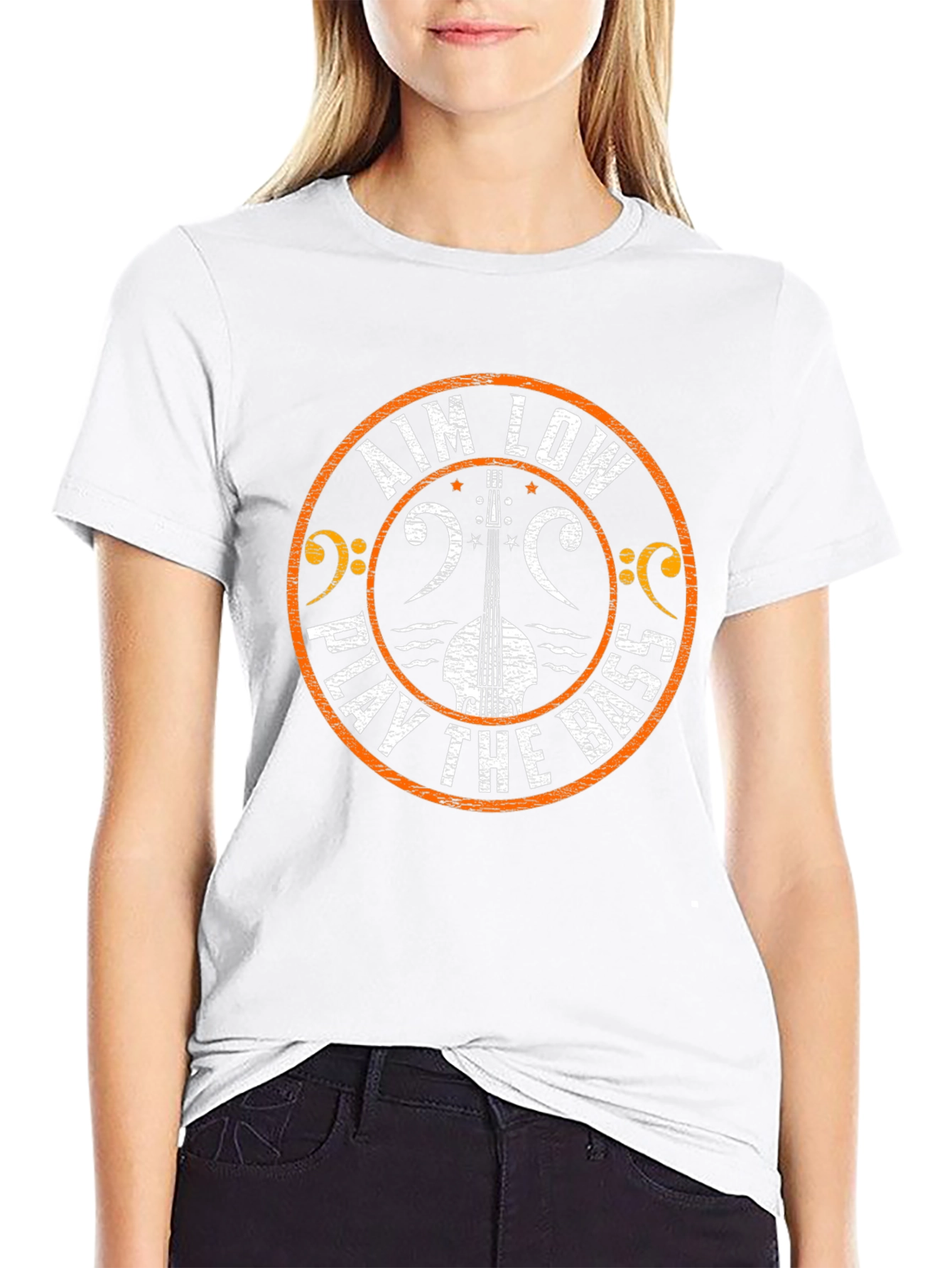 Aim Low Play The Bass Graphic Tee