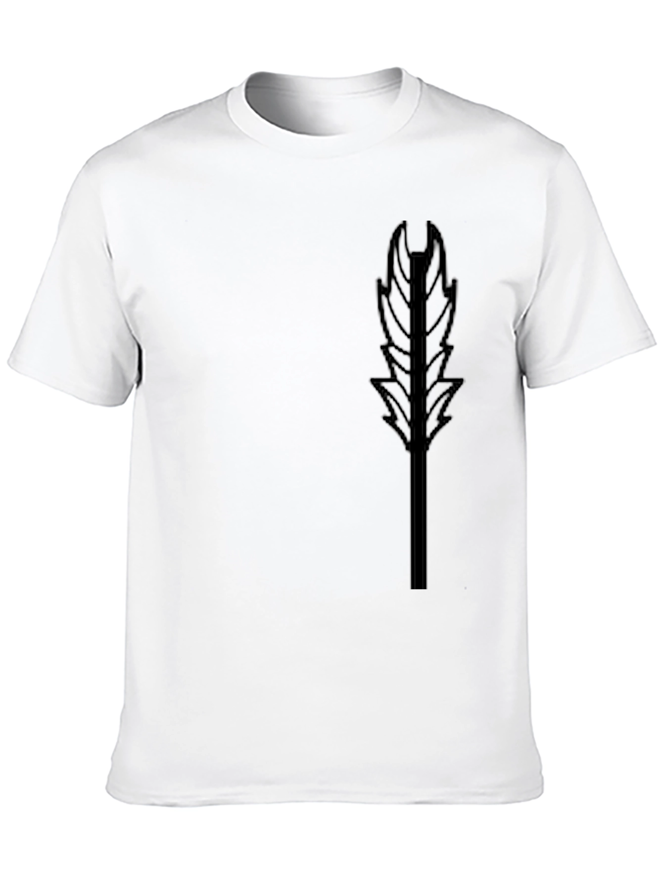 Black Feather Graphic T-Shirt