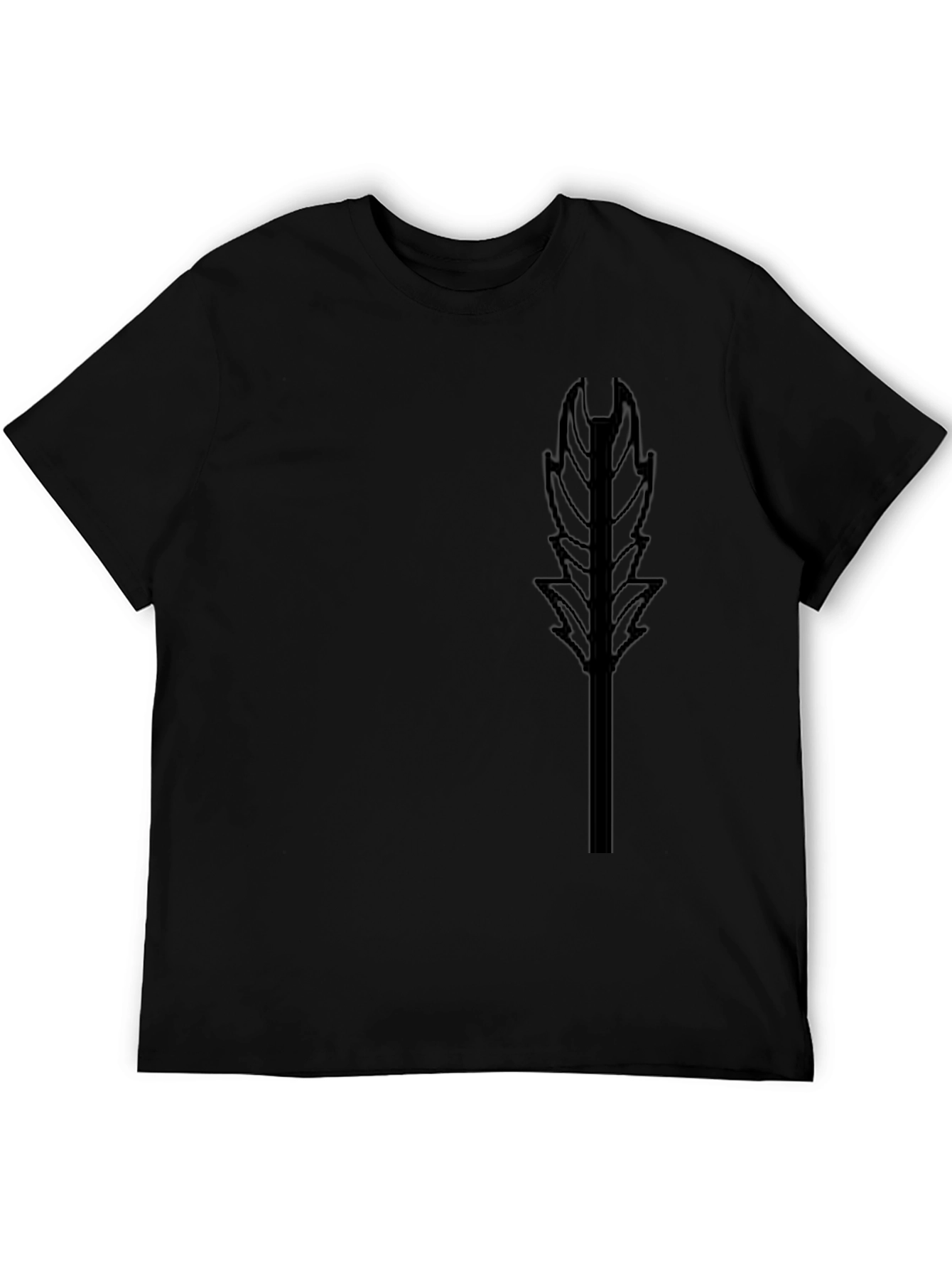 Black Feather Graphic T-Shirt