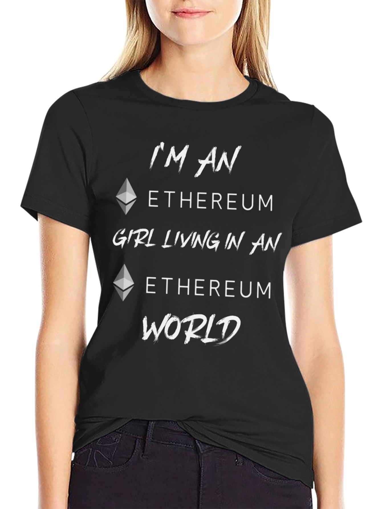 Ethereum Girl Tee - Crypto Fashion
