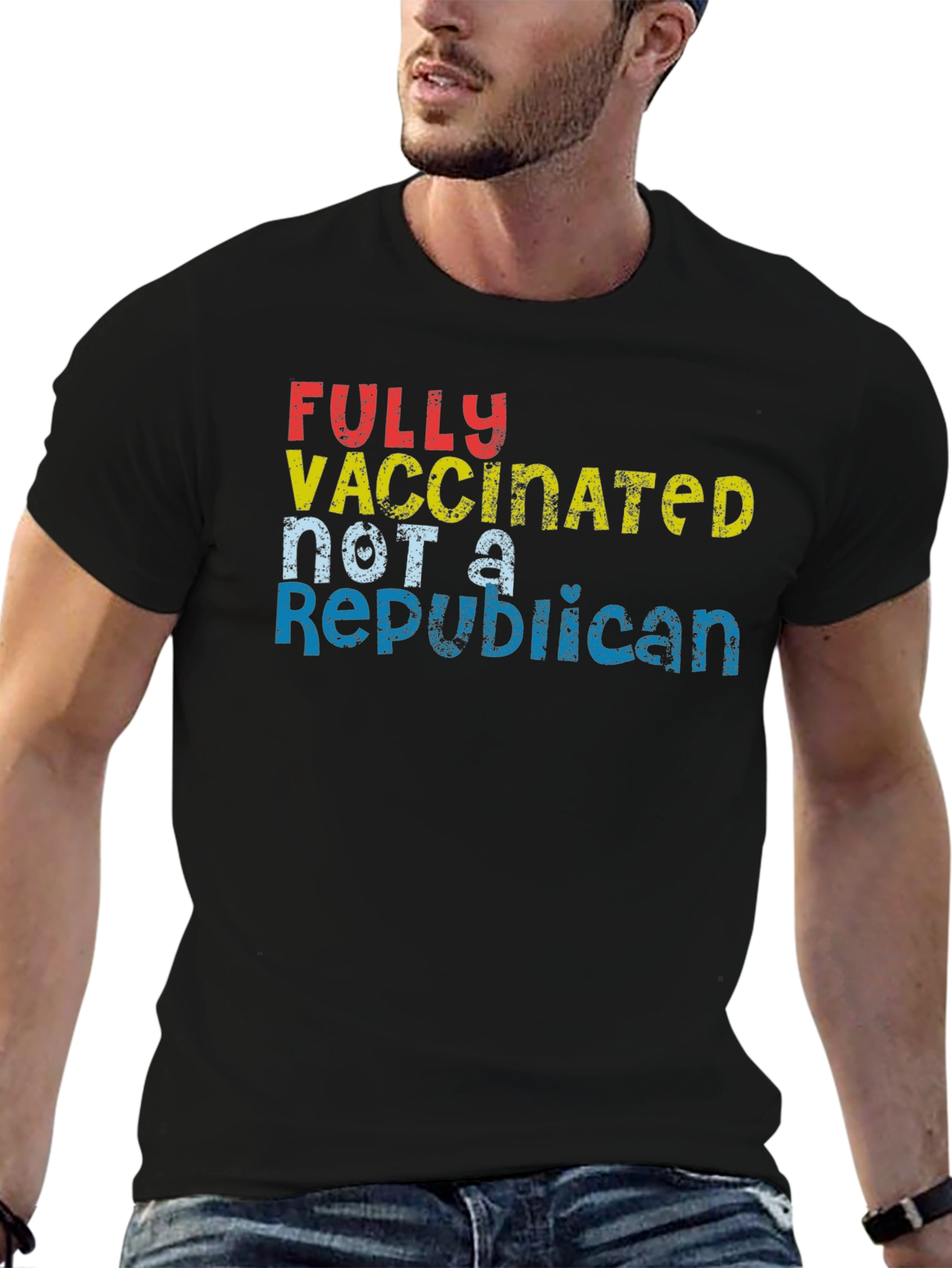Fully Vaccinated Not A Republican Graphic Tee