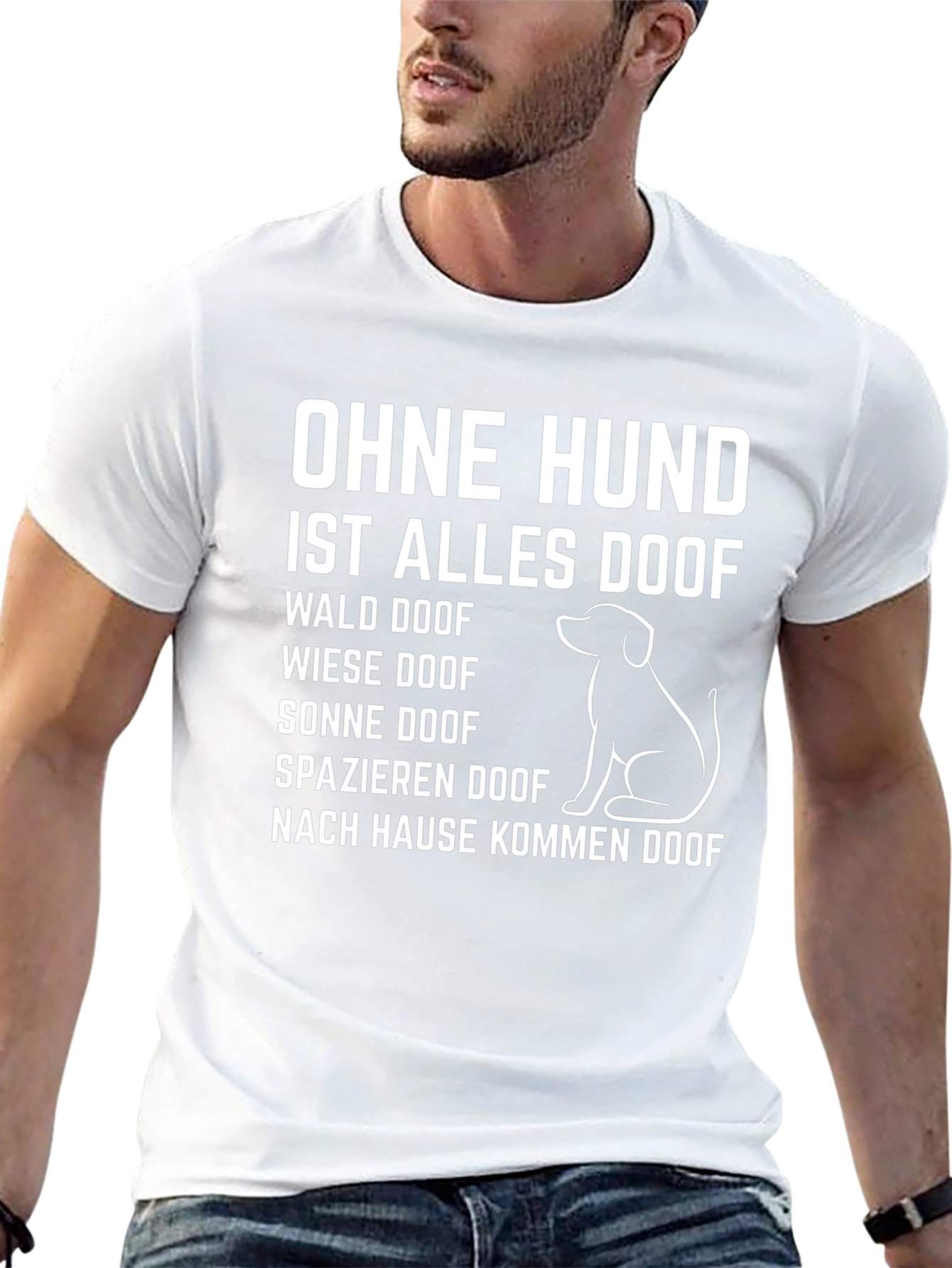 Ohne Hund Ist Alles Doof German Dog Lover T-Shirt