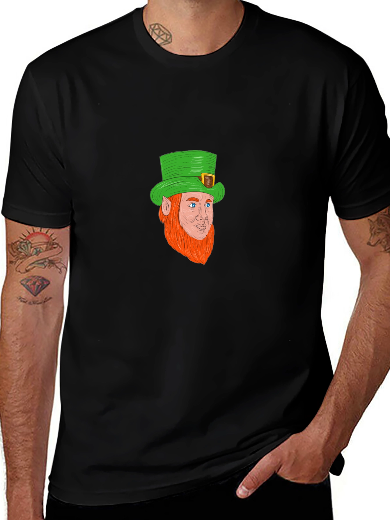 Leprechaun Graphic Print T-Shirt