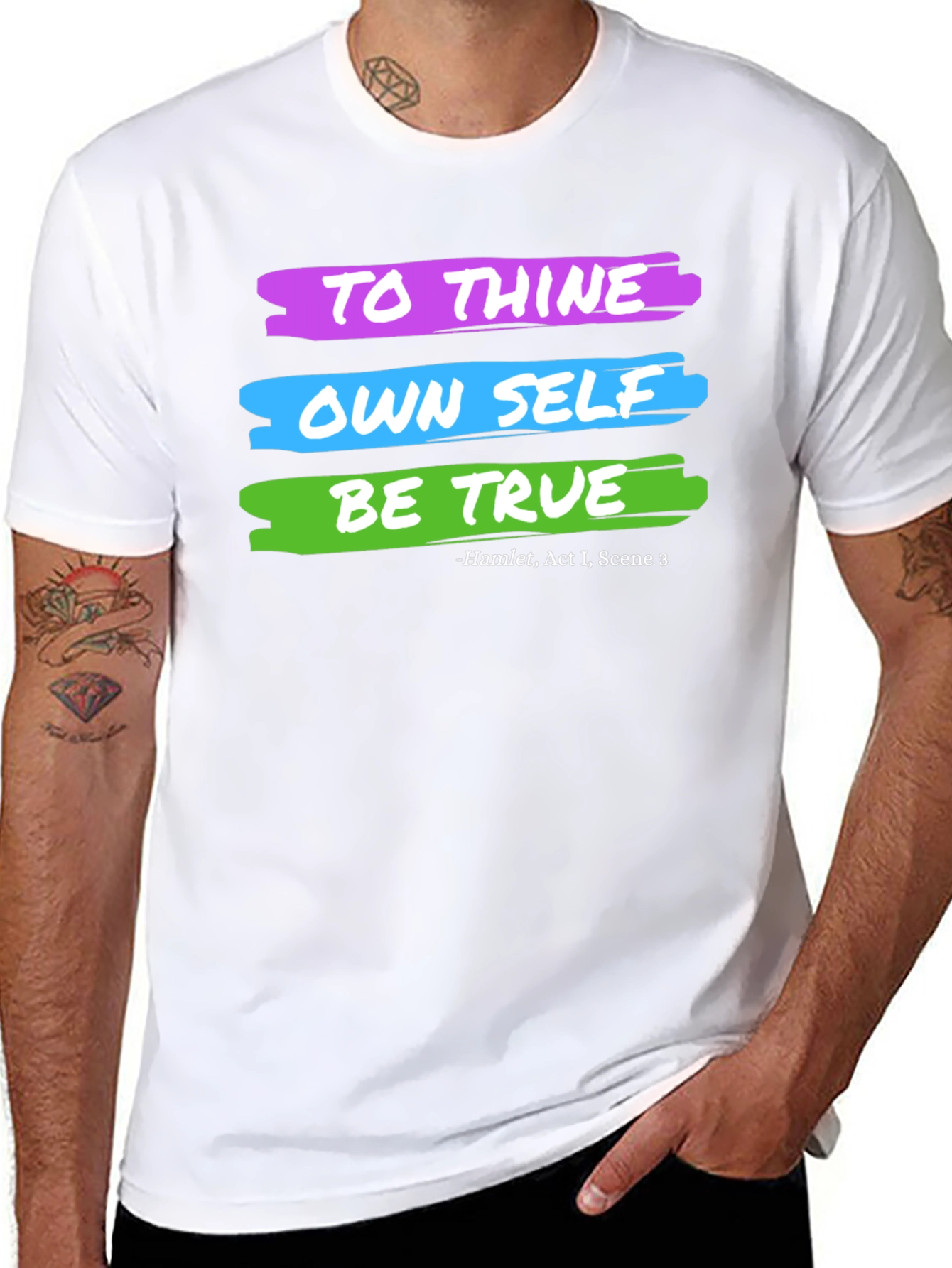 Hamlet To Thine Own Self Graphic T-Shirt