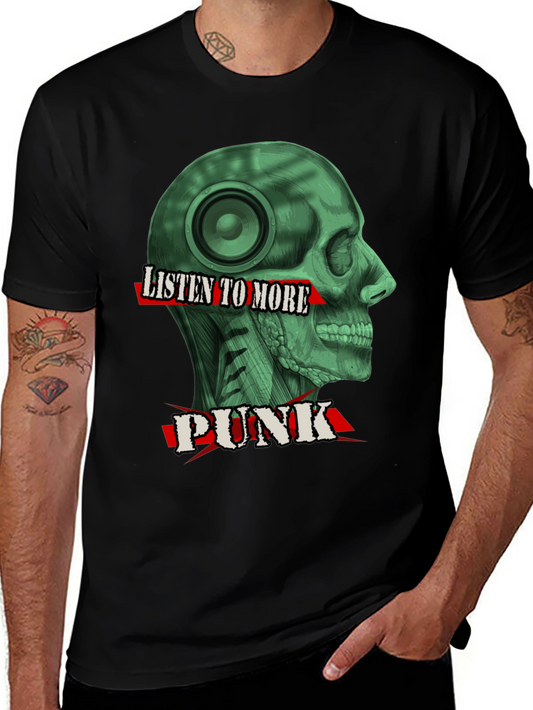 Listen to More Punk T-Shirt - Graphic Tee