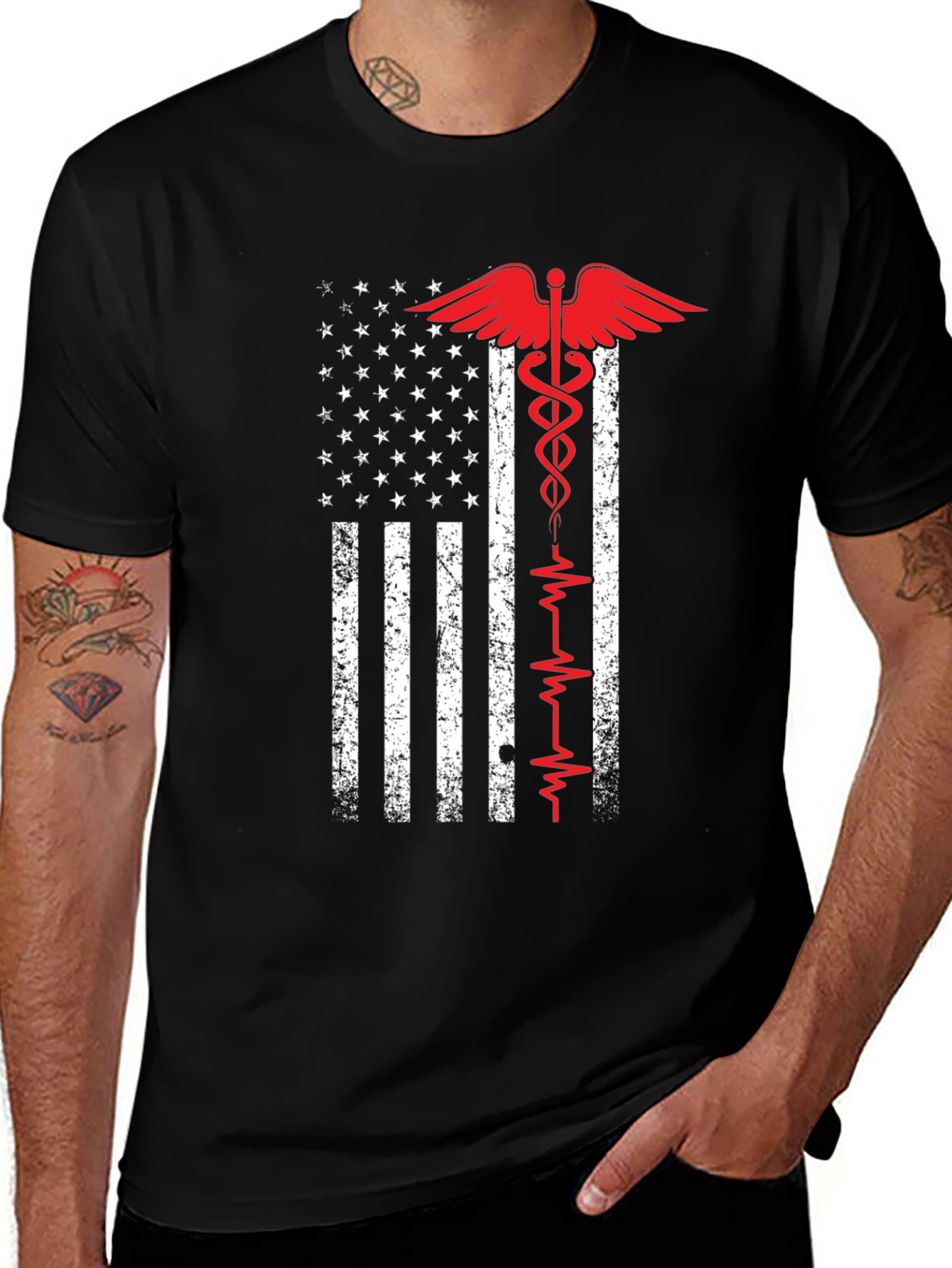 American Flag Medical T-Shirt