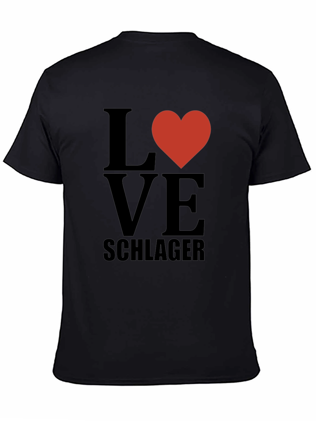 Love Schlager T-Shirt - Black Casual Tee