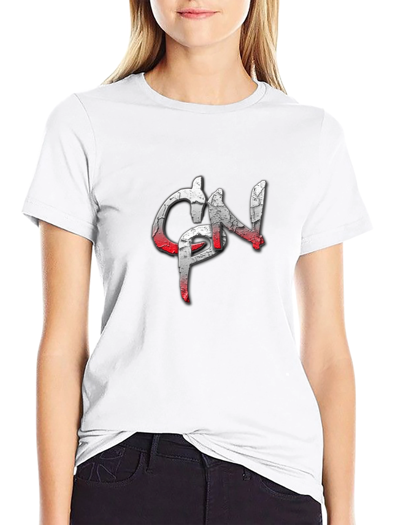 Distressed Logo Graphic T-Shirt