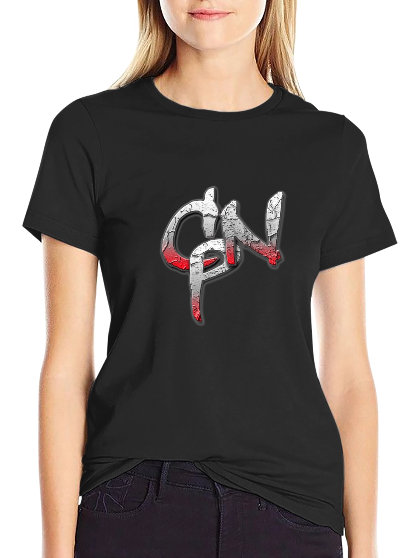 Distressed Logo Graphic T-Shirt