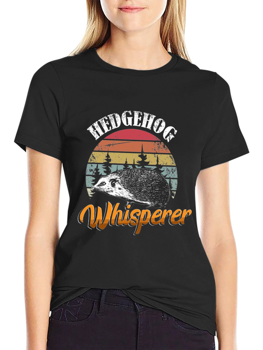 Hedgehog Whisperer Graphic Tee - Novelty Animal Shirt