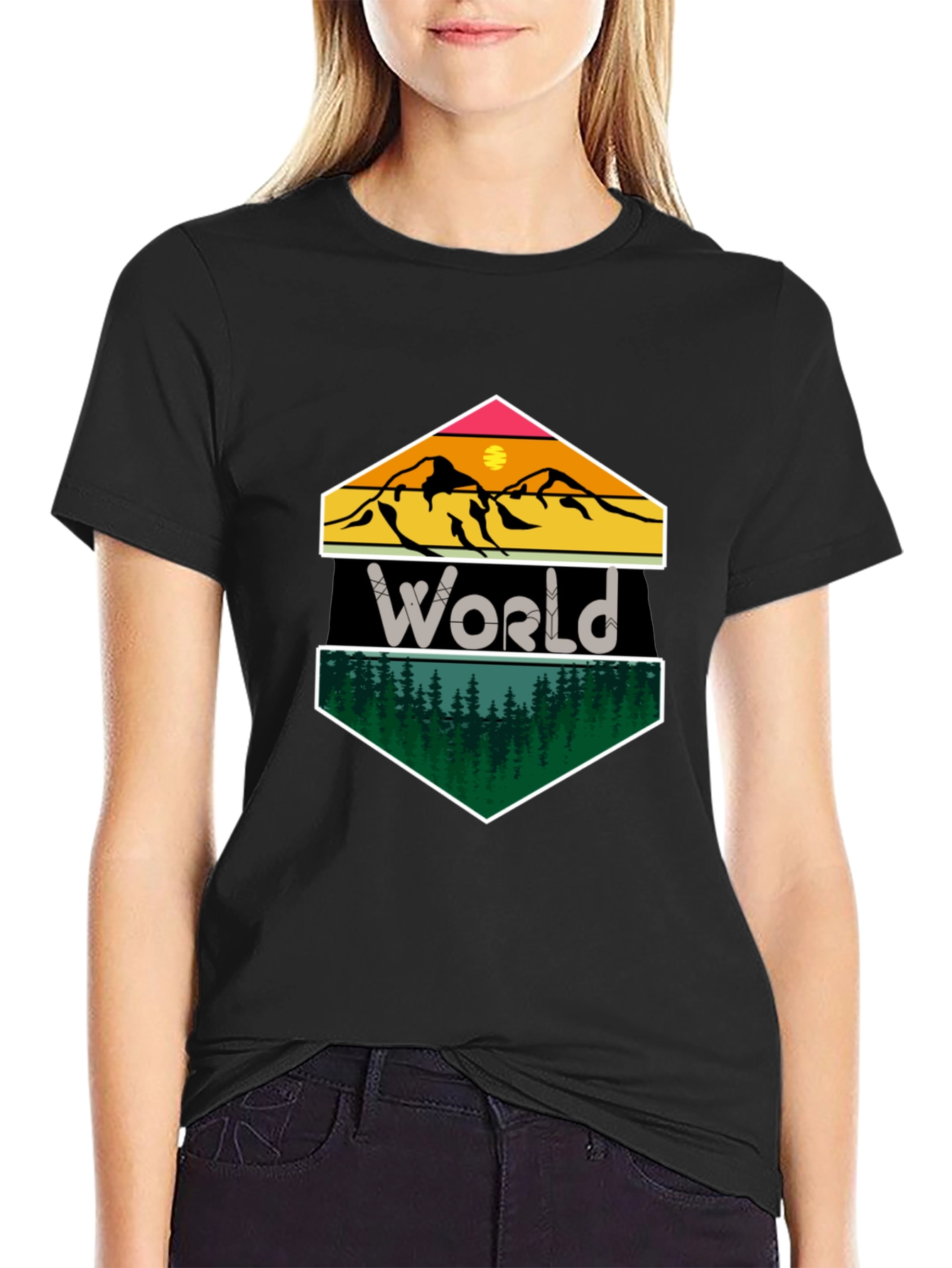 World Mountain Forest Graphic Tee