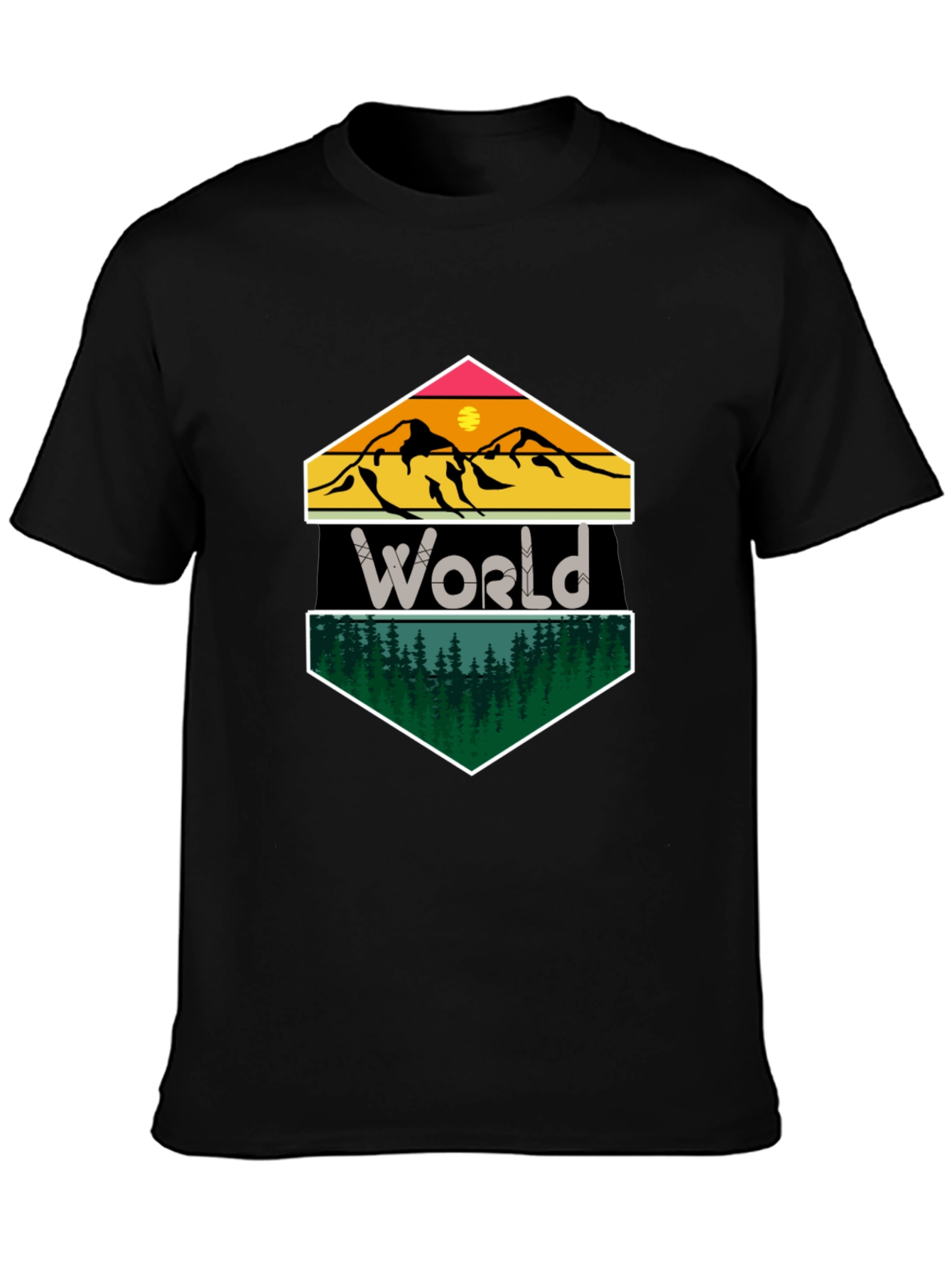 World Mountain Forest Graphic Tee