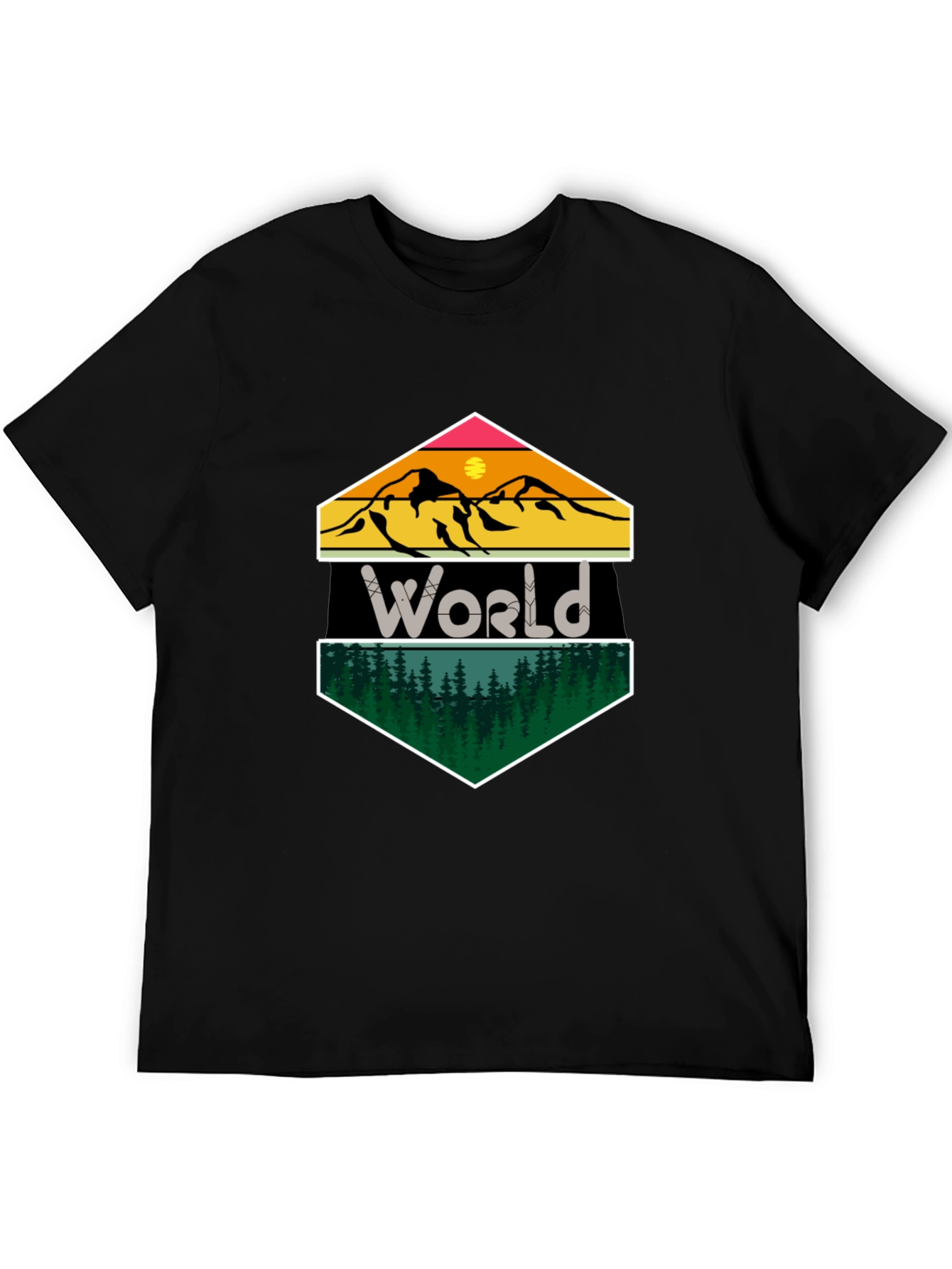World Mountain Forest Graphic Tee
